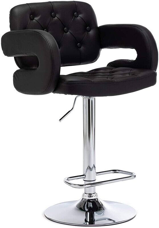 Swivel Faux Leather Breakfast Stool
