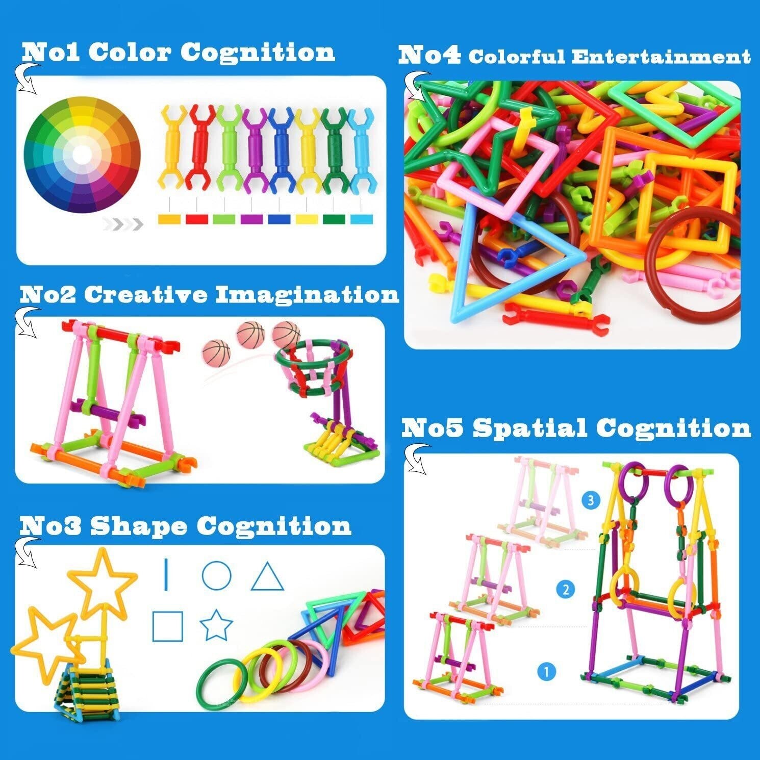 Kids 500 Pcs Building Toys