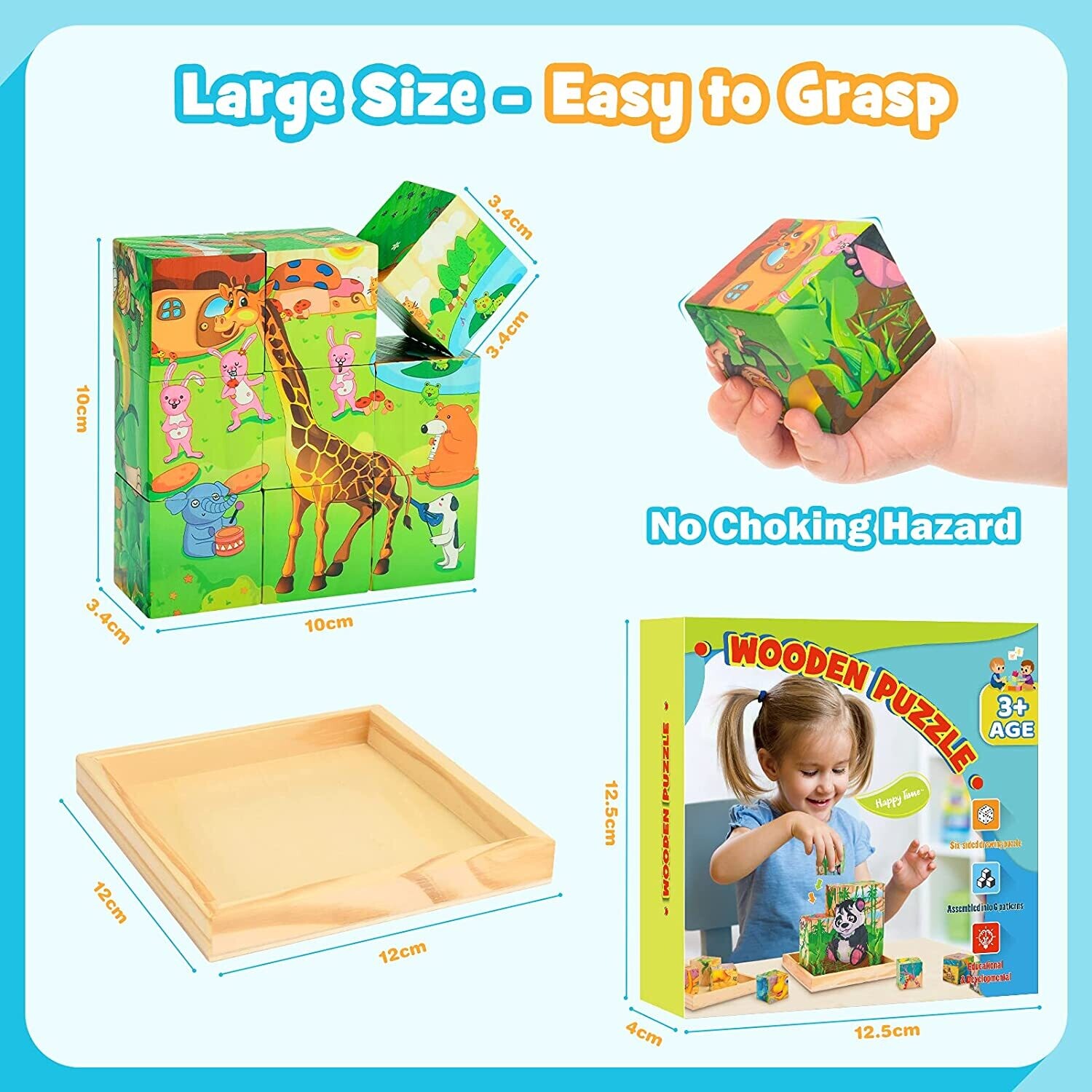 Wooden Educational Toys for 3-8 Year Old