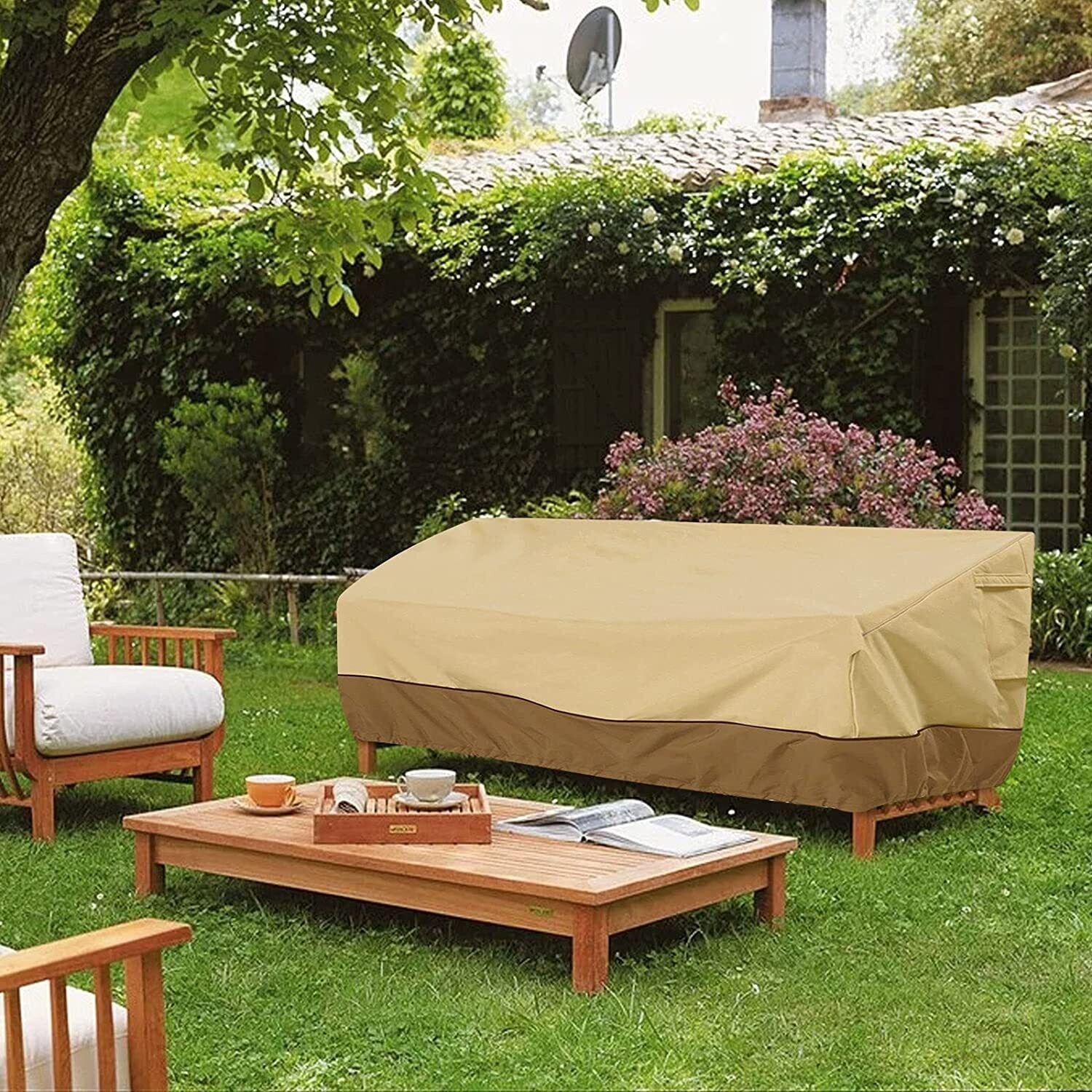 Garden Sofa Cover, Waterproof and UV-Resistant Outdoor Furniture Protector for All-Weather Durability