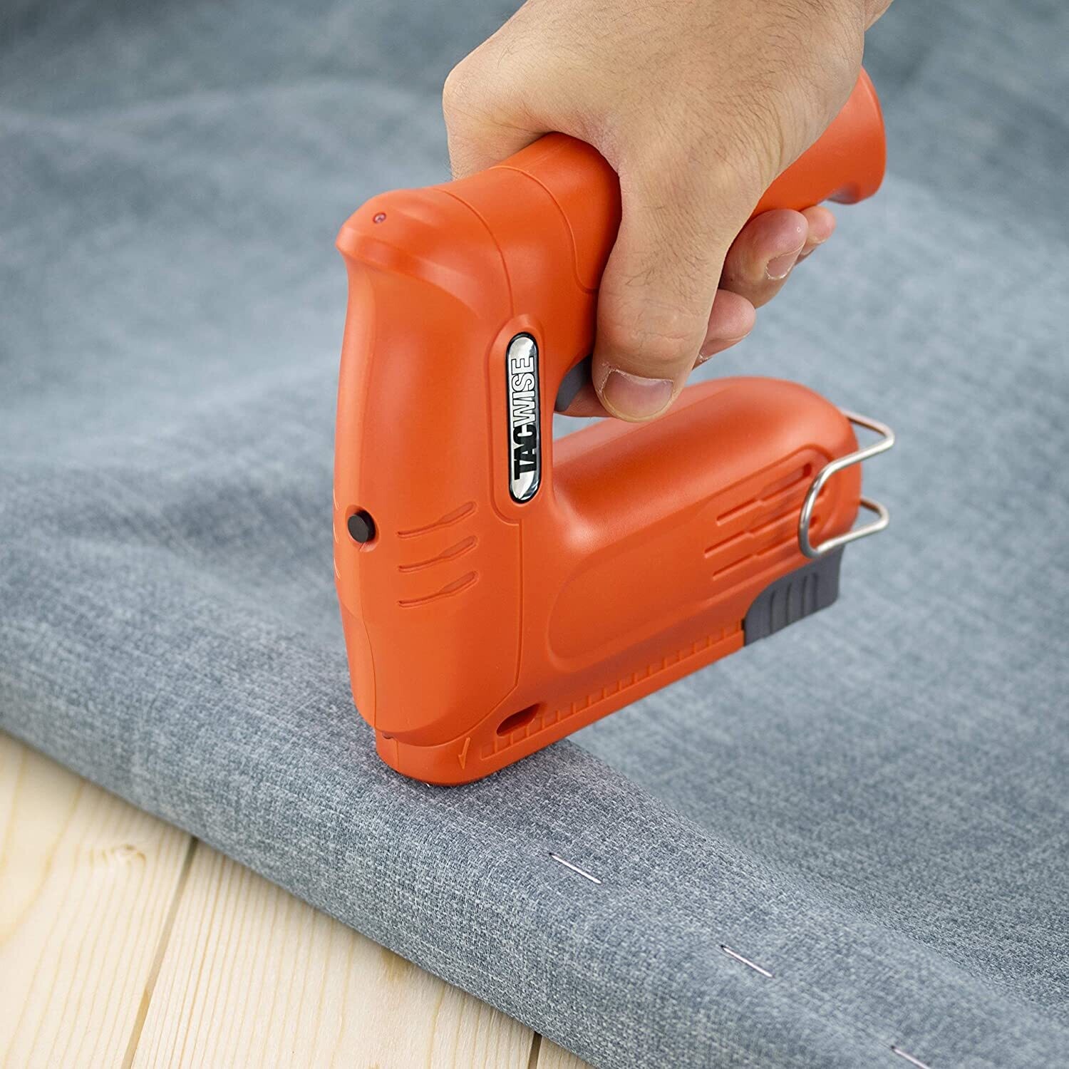 Cordless 4V Nail Gun with Storage Bag, 2000 Staples, High Power and Portable Stapler for Home and Office Use