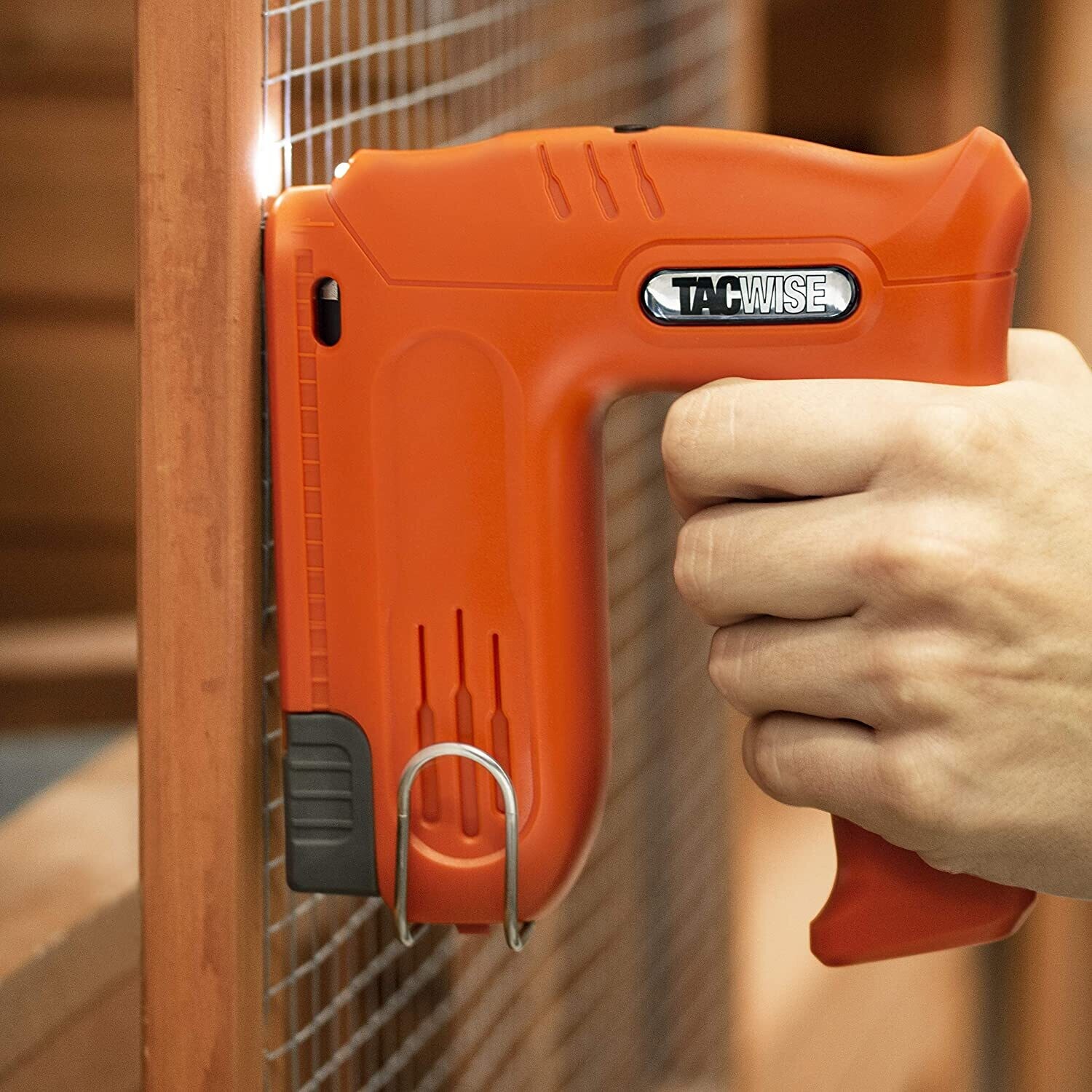 Cordless 4V Nail Gun with Storage Bag, 2000 Staples, High Power and Portable Stapler for Home and Office Use