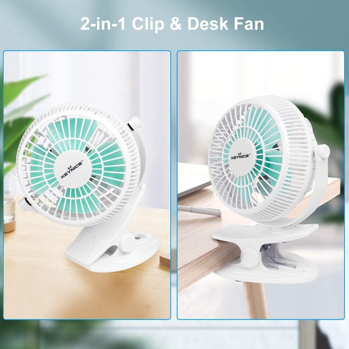 Small USB Clip and Desktop Fans 4 Inch
