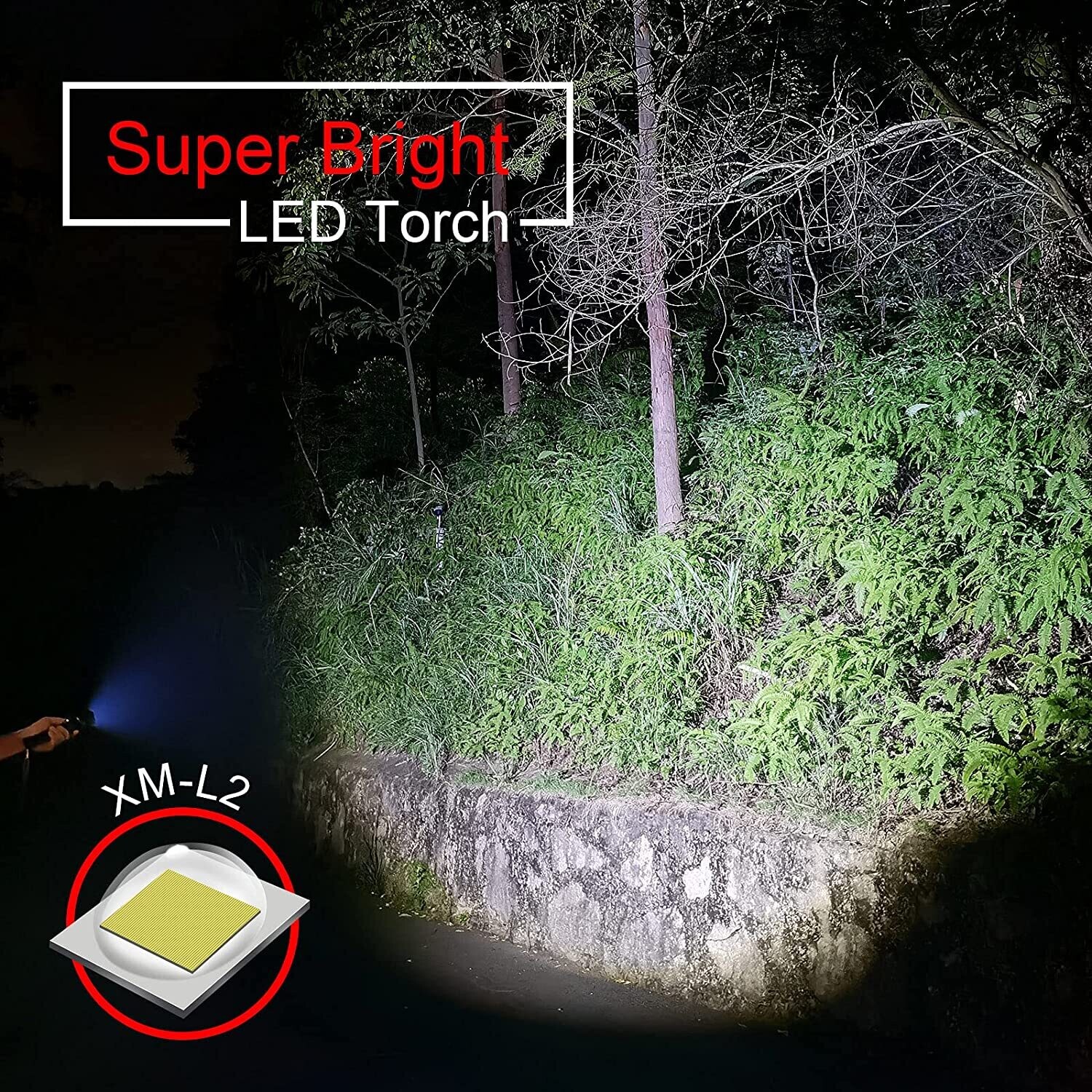 G700 LED Rechargeable Torch with High Brightness and Adjustable Beam for Outdoor and Emergency Use