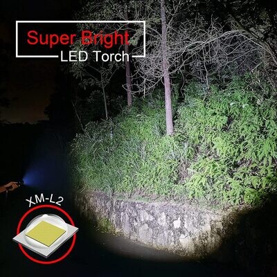 G700 LED Rechargeable Torch with High Brightness and Adjustable Beam for Outdoor and Emergency Use
