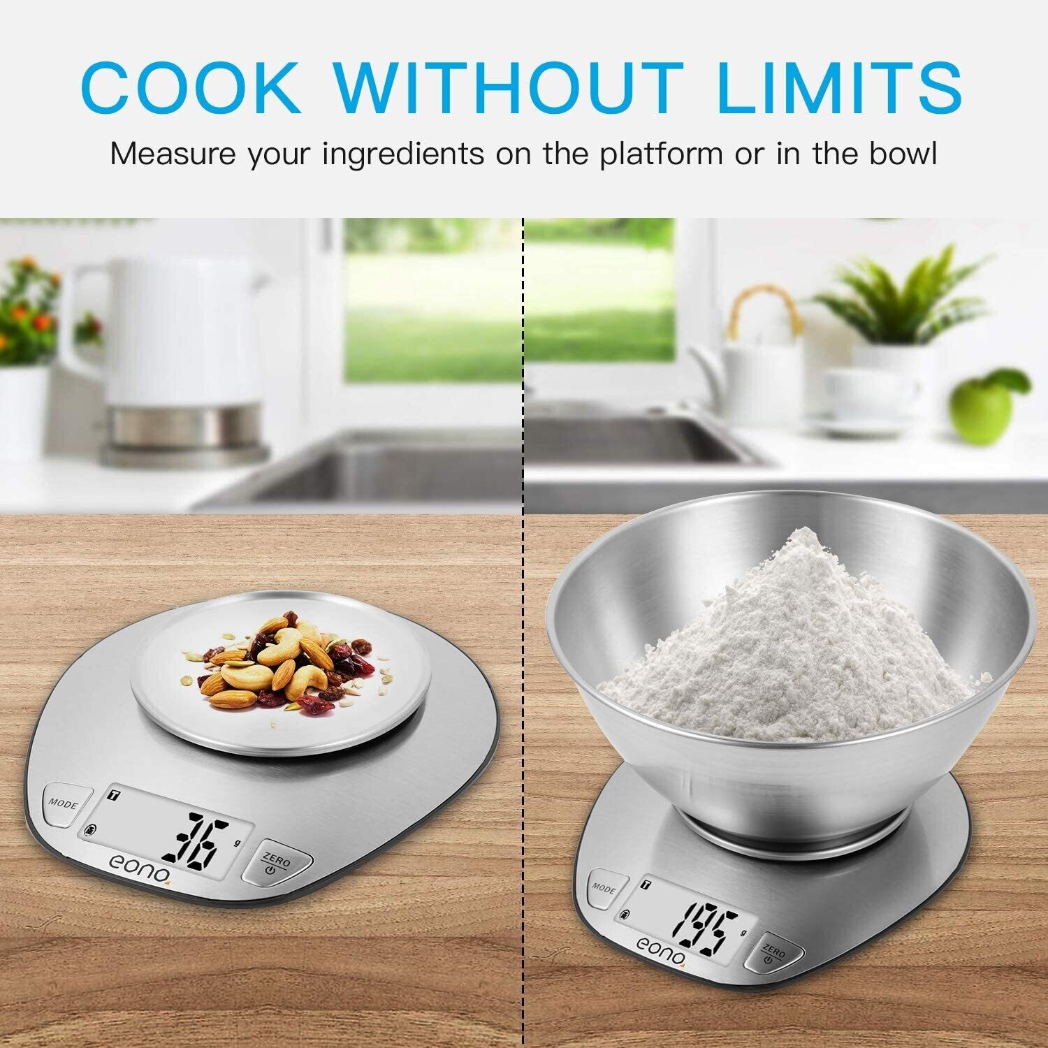Electronic Kitchen Scale – Precision Digital Food Scale for Cooking, Baking, and Meal Preparation