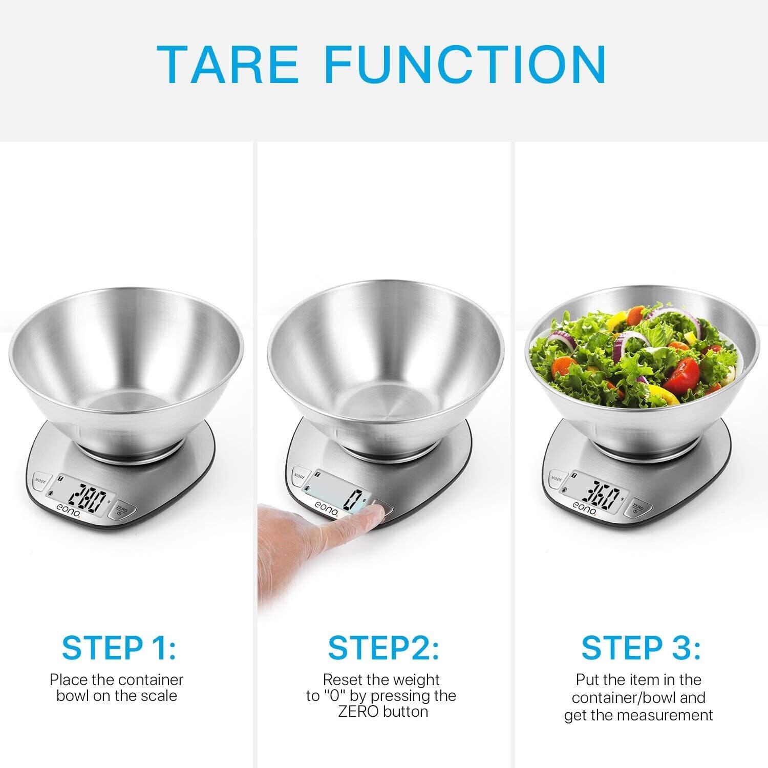 Electronic Kitchen Scale – Precision Digital Food Scale for Cooking, Baking, and Meal Preparation