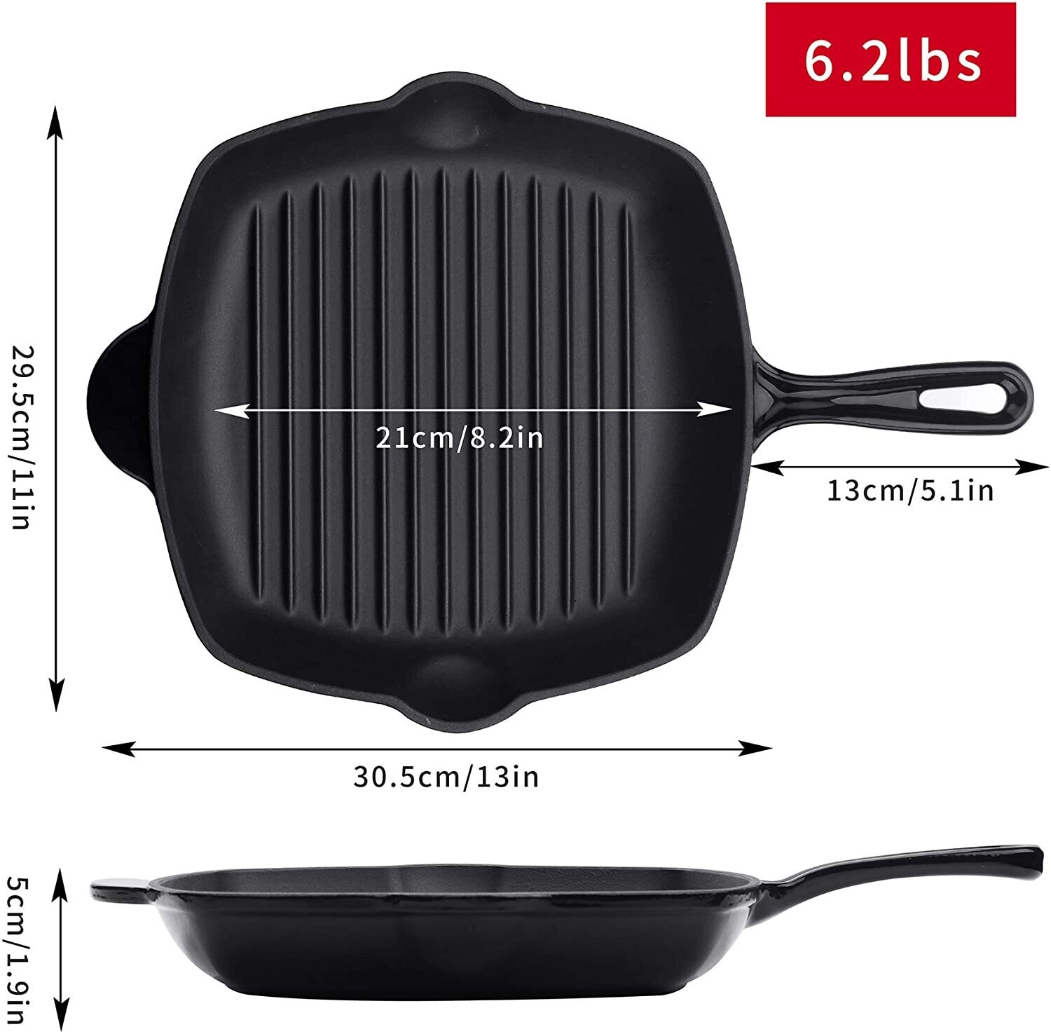 Pre-Seasoned Cast Iron Grill