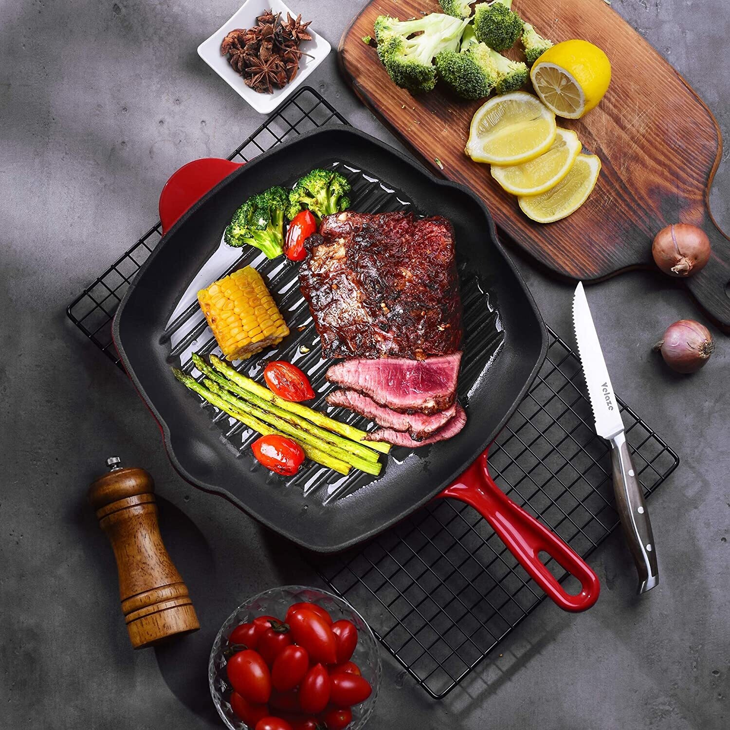Pre-Seasoned Cast Iron Grill