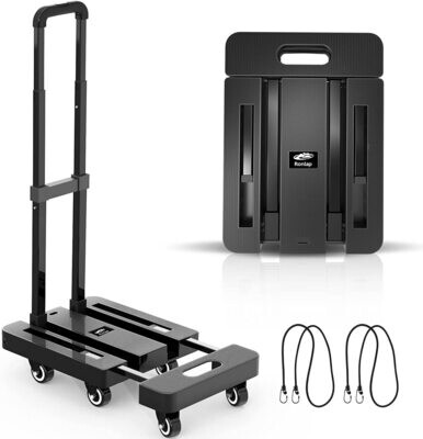 Folding Hand Truck with 6 Wheels for Heavy Duty and Easy Transport