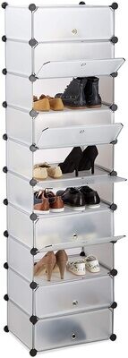 Shoe Rack, 10 Levels, Shoe Cabinet