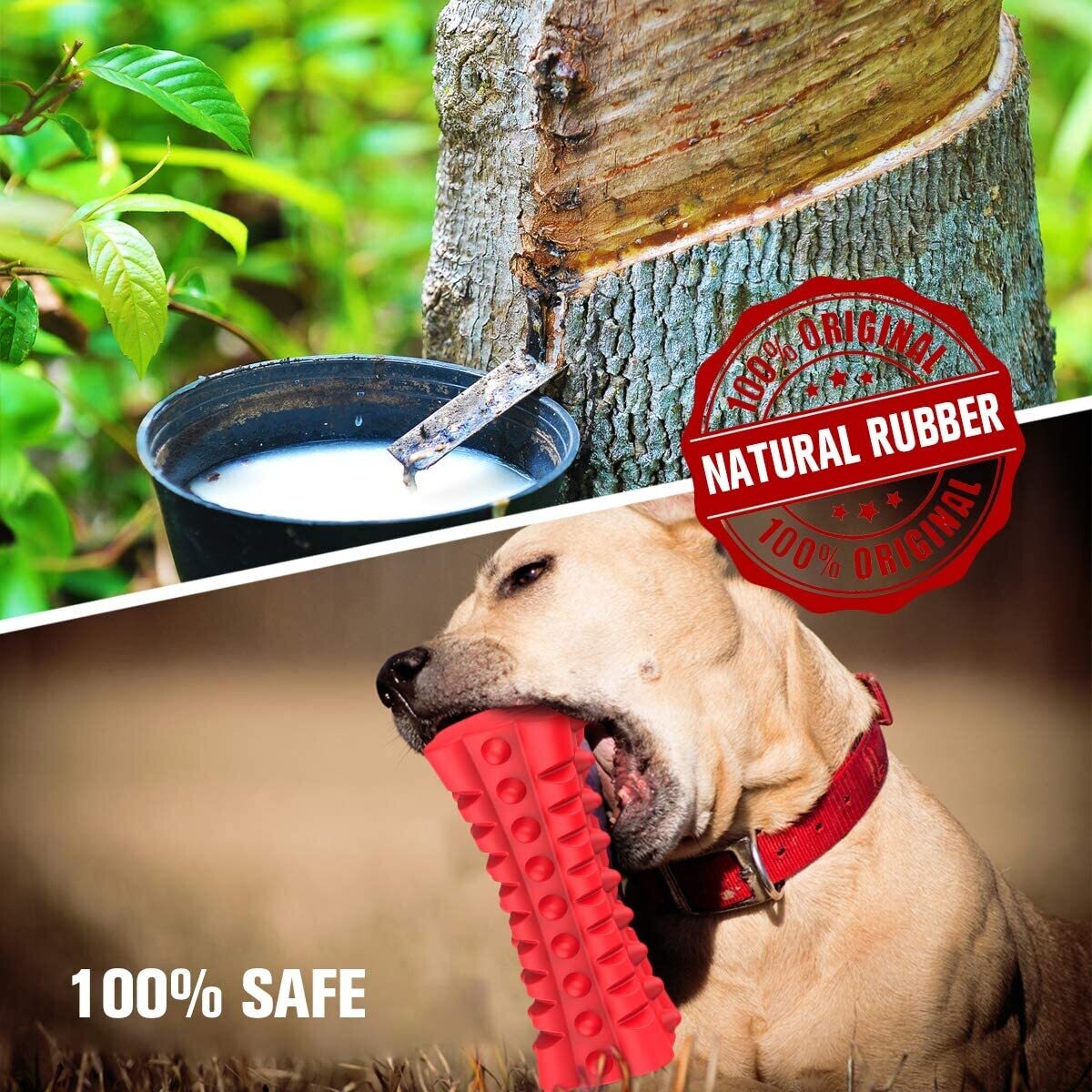 Rubber Chicken Toy for Dogs – Durable and Robust Squeaky Chew Toy for Large Dogs, Perfect for Play and Teething