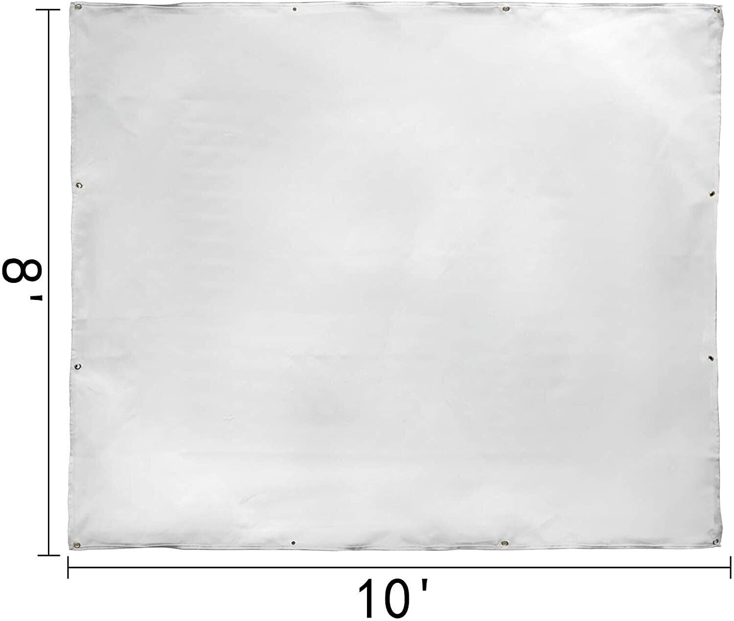 Welding Blanket 8 x 10 Heat Protection Fabric White