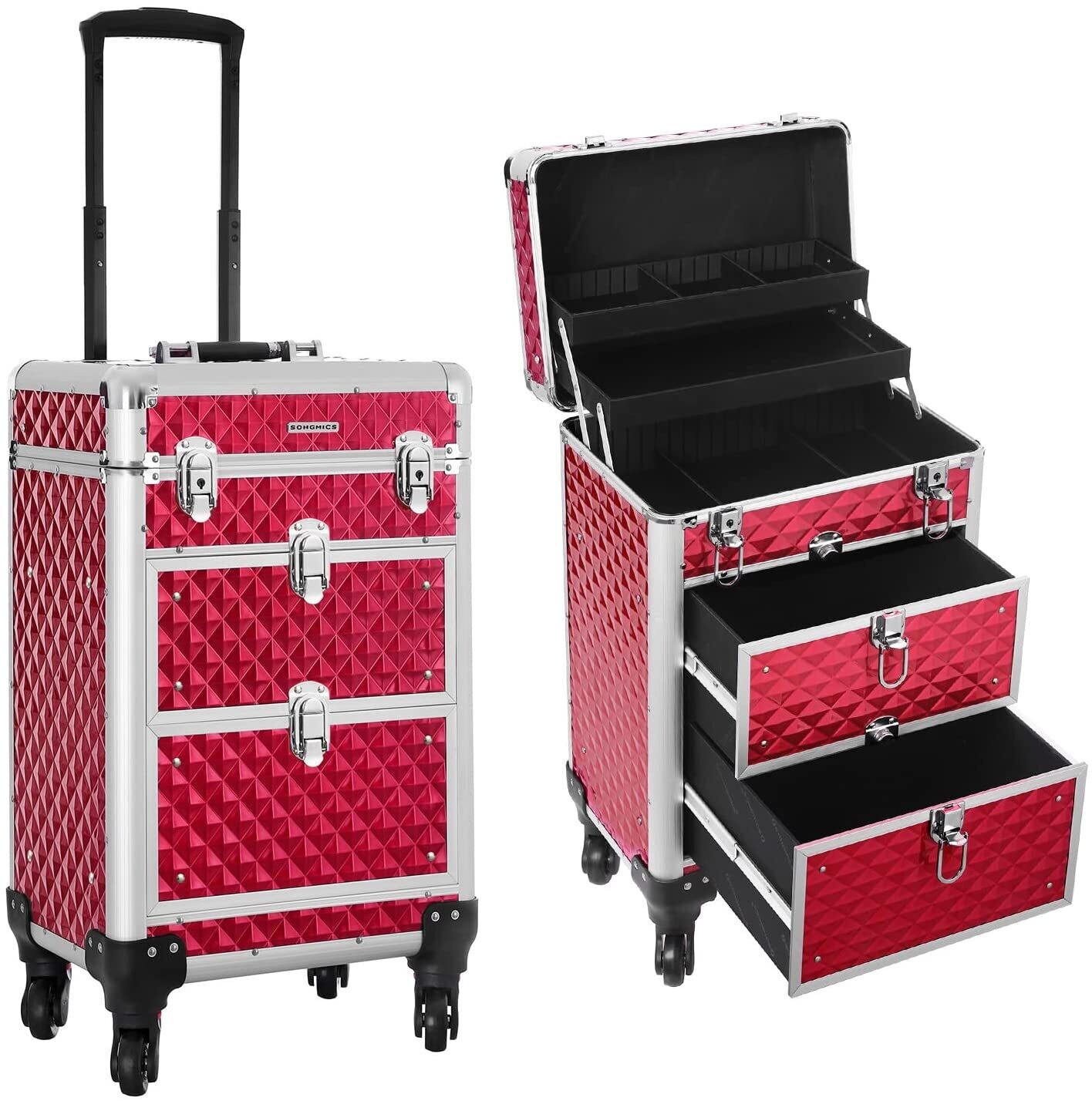 Make-Up Trolley with 4 Removable Drawers