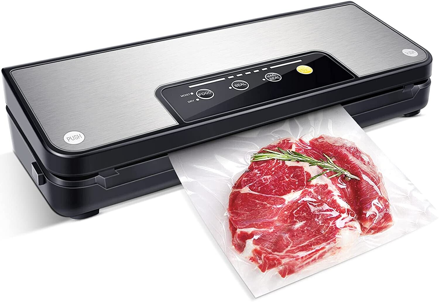 Stainless Steel Vacuum Sealer Foil Sealer for Dry and Wet Food