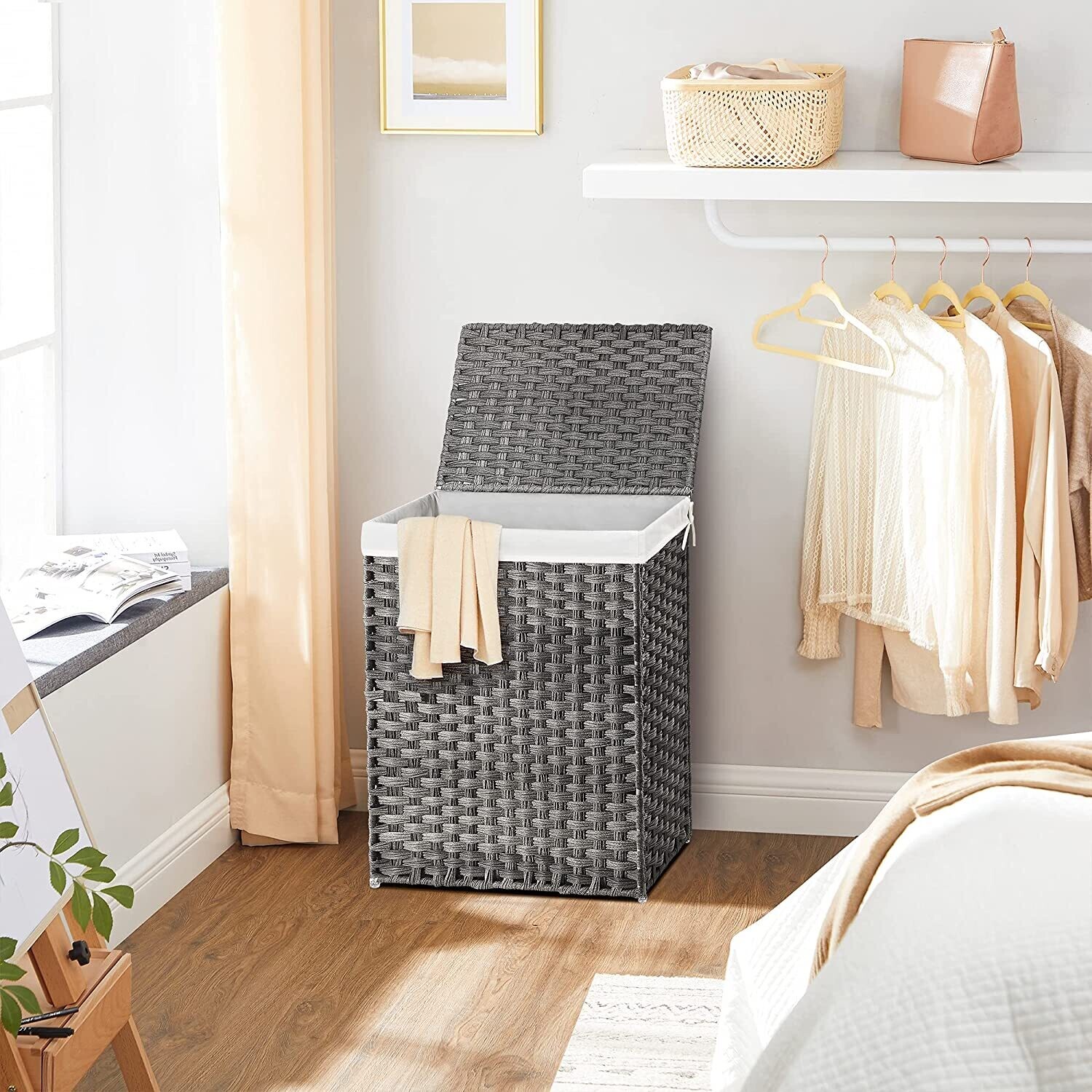 Hand Woven Laundry Hamper Basket