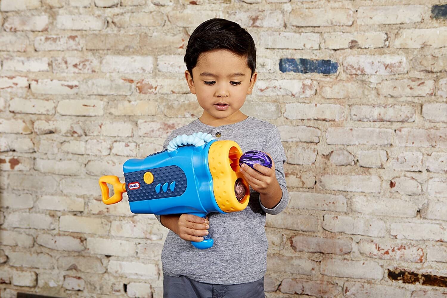 Mighty Dual Blaster - Super Safe Toy Hand Launcher for Kids - Hands-On Play Toys