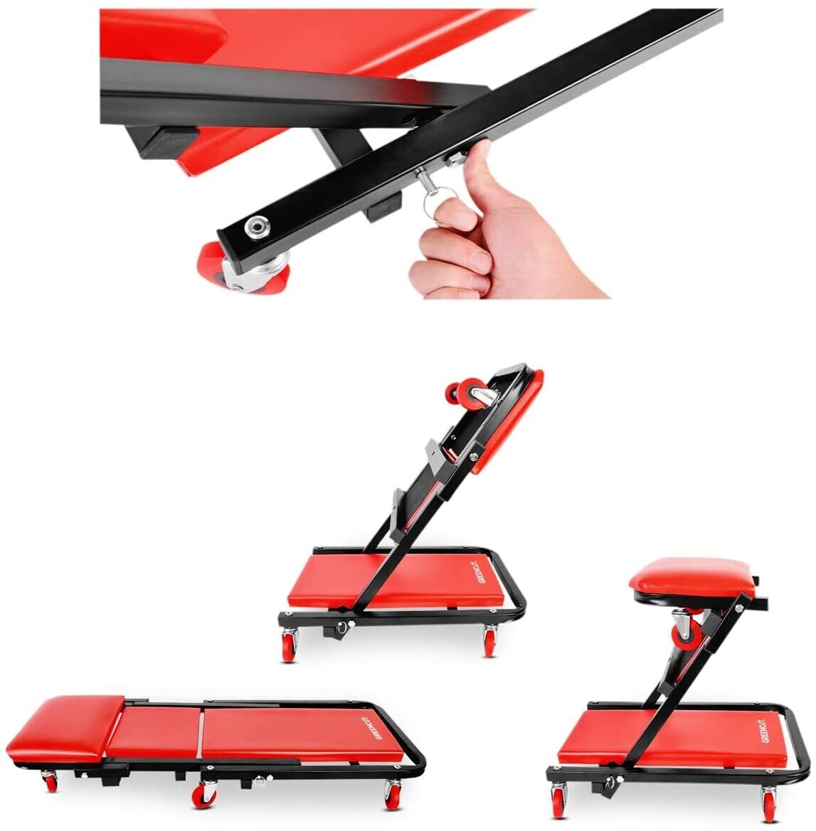 Mechanical workshop stretcher convertible