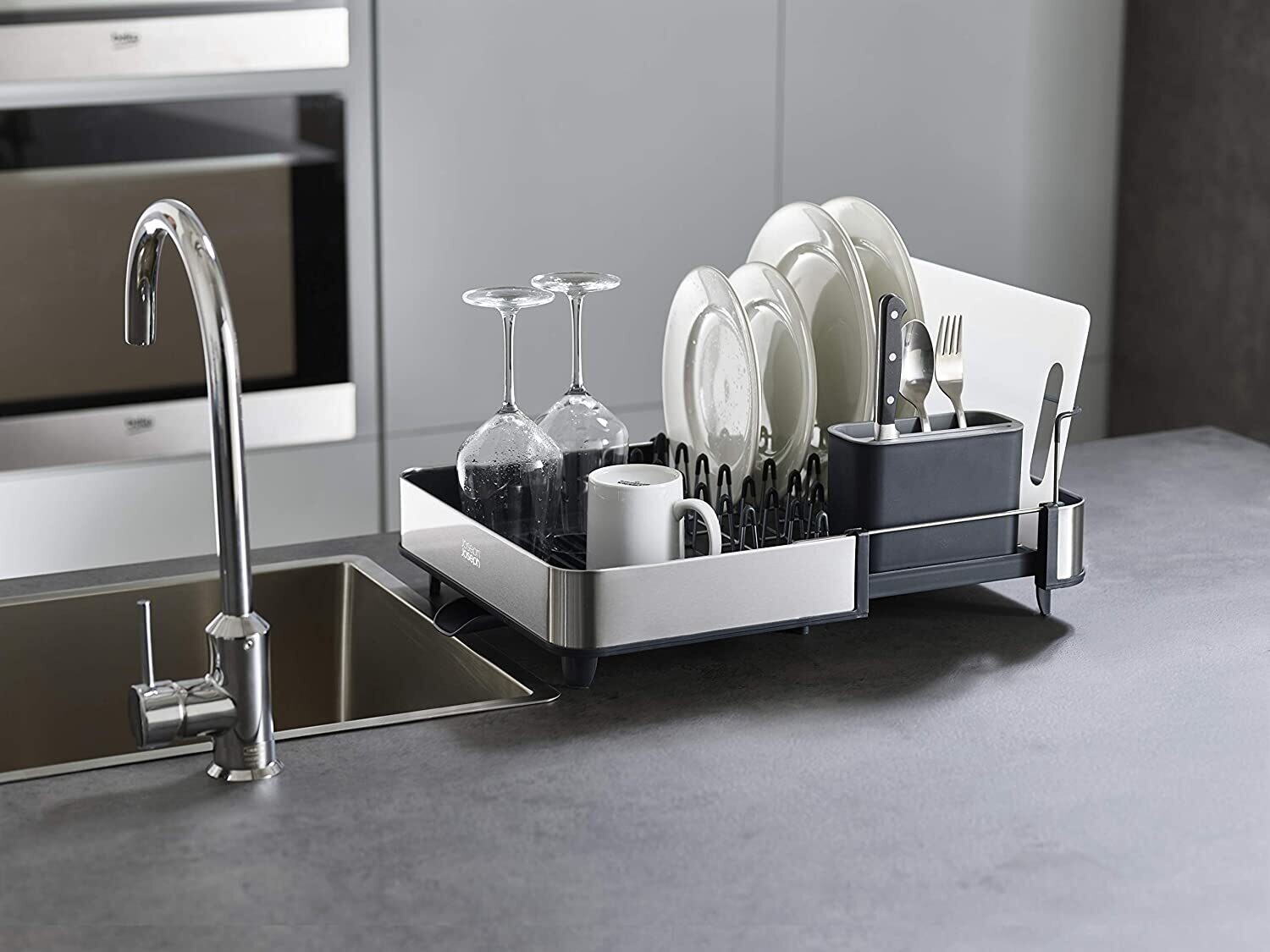 Extendable Dish Drainer – Adjustable Sink Organizer for Efficient Drying and Storage of Dishes