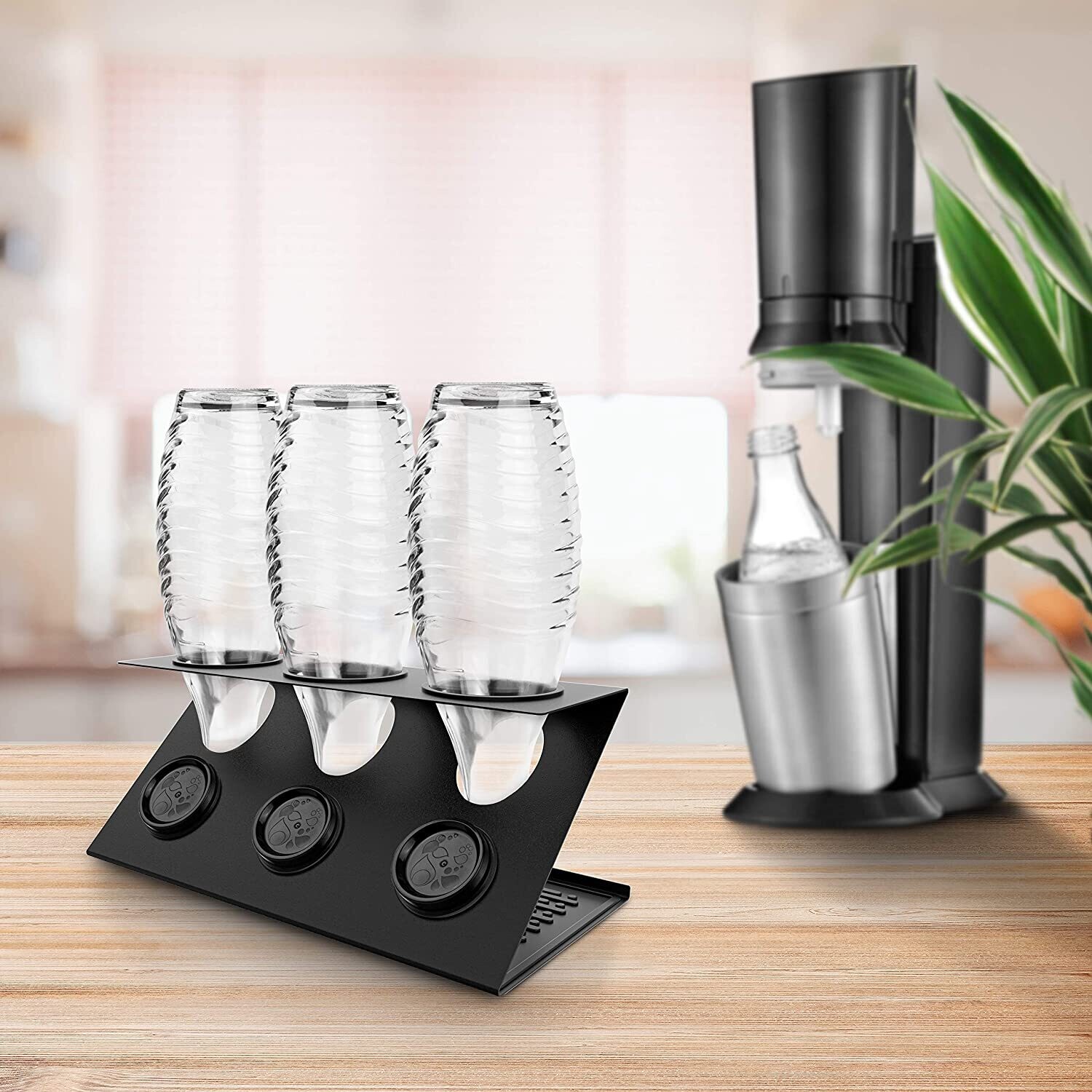Premium SodaStream Bottle Holder Stainless Steel