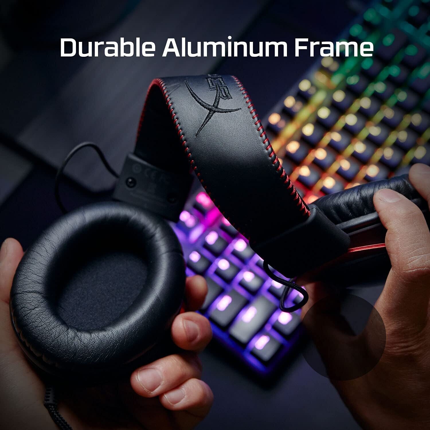 Cloud II Gaming Headphones, Red, for PC, PS4, and Mac, with Virtual Surround Sound, Noise-Canceling Microphone, and Comfortable Ear Cushions