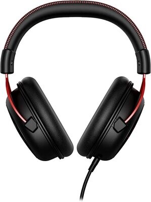 Cloud II Gaming Headphones, Red, for PC, PS4, and Mac, with Virtual Surround Sound, Noise-Canceling Microphone, and Comfortable Ear Cushions