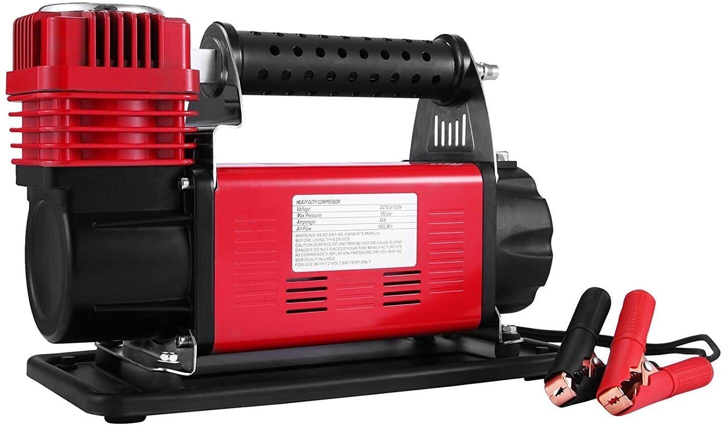 Heavy Duty Portable Air Compressor for High-Power Inflation, Tire Maintenance, and Air Tools, Compact and Durable Design for Home and Professional Use