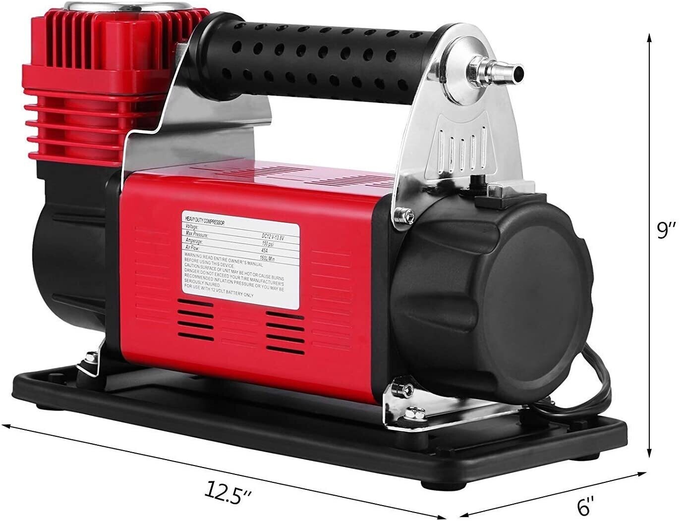 Heavy Duty Portable Air Compressor for High-Power Inflation, Tire Maintenance, and Air Tools, Compact and Durable Design for Home and Professional Use