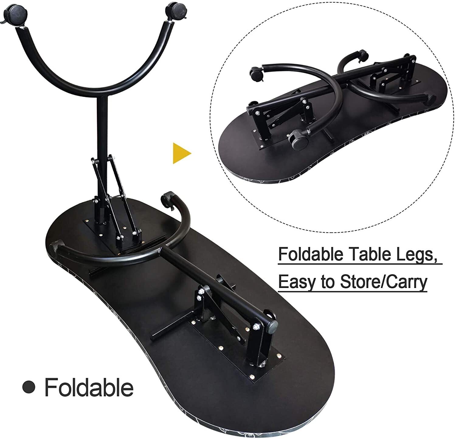 Manicure Nail Table, Portable Foldable Station