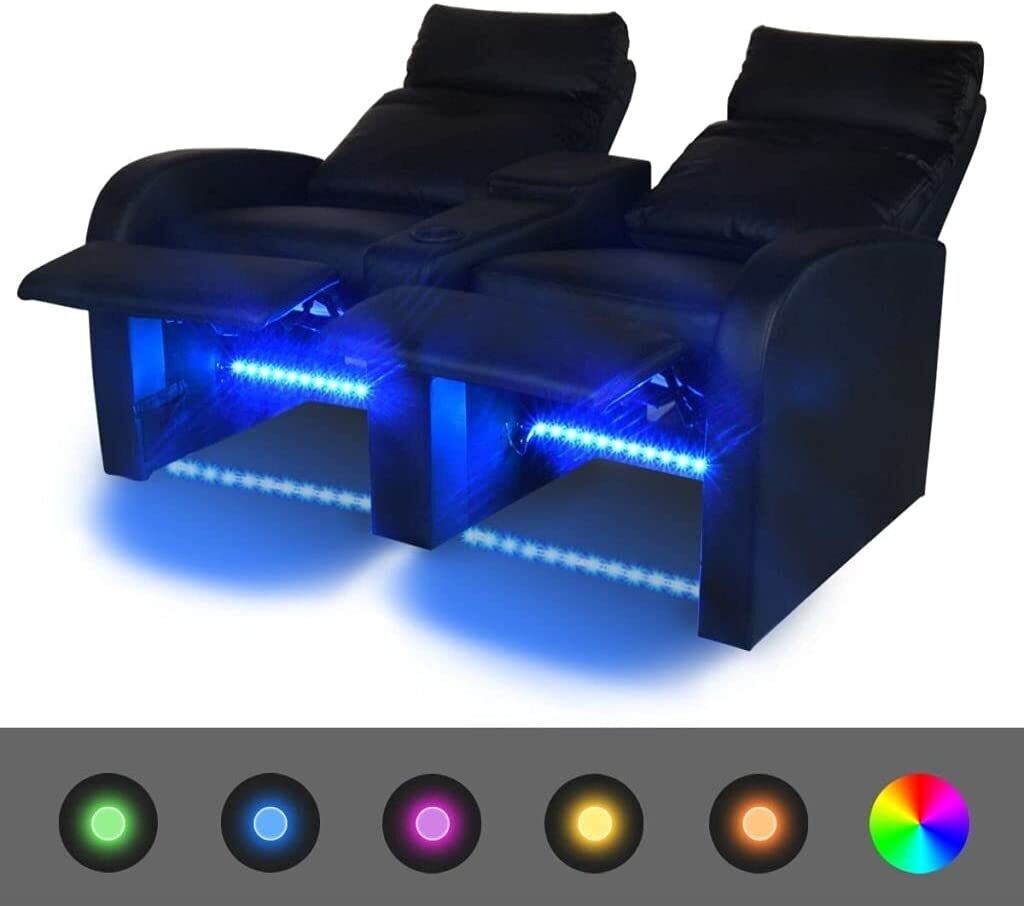 LED TV Sofa Home Cinema, 2-Seater