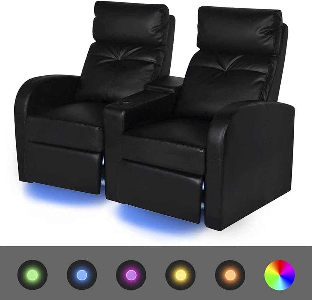 LED TV Sofa Home Cinema, 2-Seater