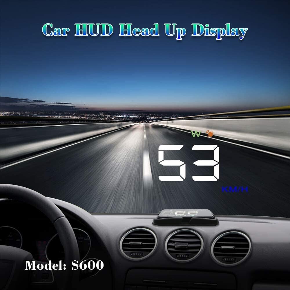 GPS Head-up Display with Large Font Speedometer for Easy and Clear Viewing While Driving