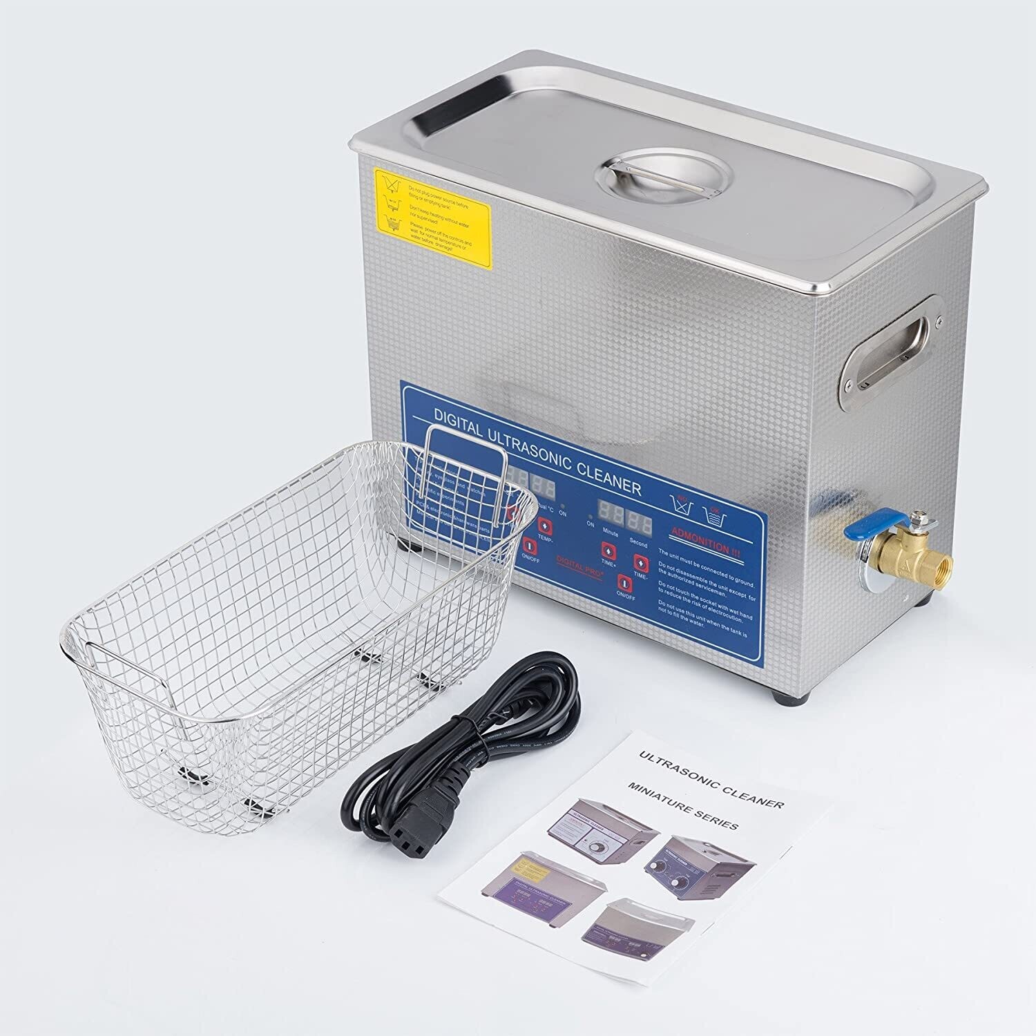 480W 22L Ultrasonic Cleaner with Digital Timer - Powerful and Efficient Cleaning Solution for Jewelry, Glasses, and More - Ideal for Professional and Home Use