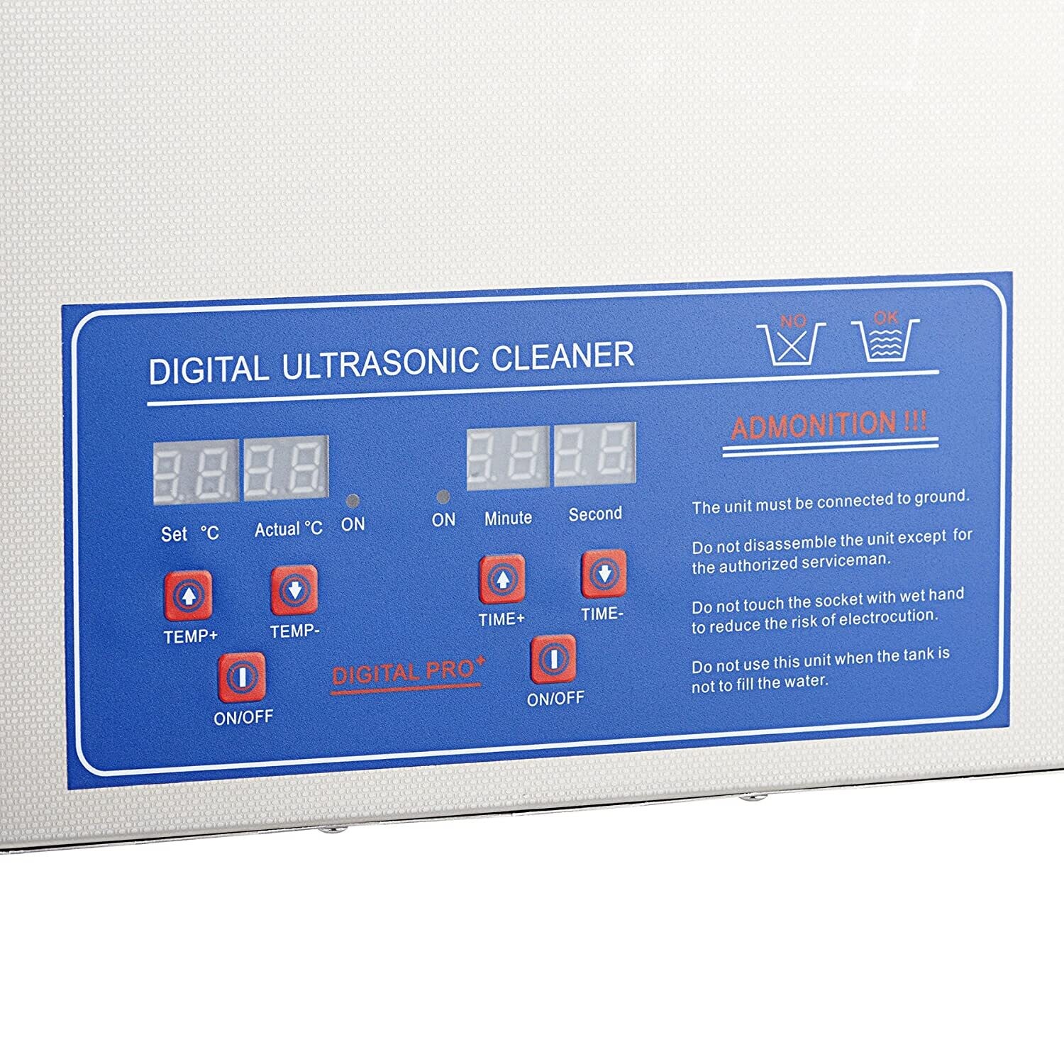 480W 22L Ultrasonic Cleaner with Digital Timer - Powerful and Efficient Cleaning Solution for Jewelry, Glasses, and More - Ideal for Professional and Home Use