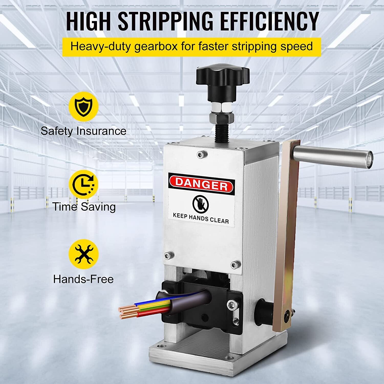 Aluminium Alloy Manual Cable/Wire Stripper Machine – 1.5-25mm Adjustable for Efficient Wire Stripping
