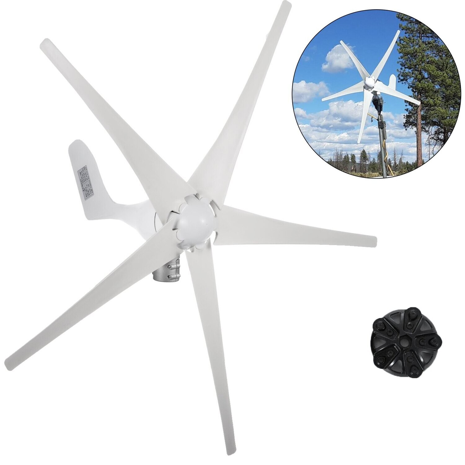 500w/12v Horizontal Wind Turbine