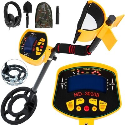 Md-3010 Metal Detector Waterproof Disc Gold Digger Headphone Shovel
