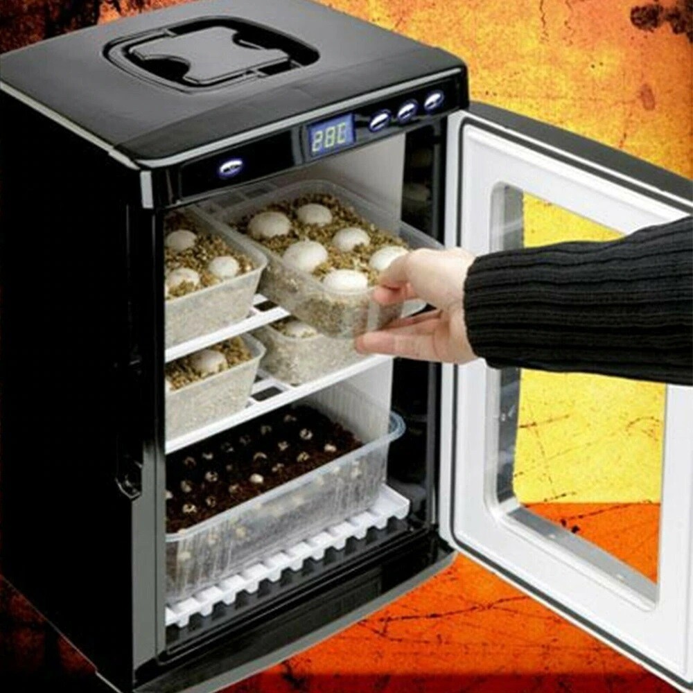 25L Reptile Egg Incubator with Digital Temperature Control - Ideal for Snake, Tortoise, and Lizard Breeding - Herp Nursery Hatch with LED Display, Auto-Turn, and Dual Ventilation for Reliable Hatching