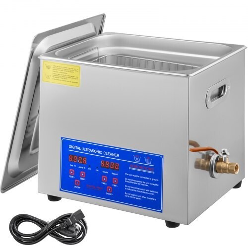 Digital Ultrasonic Jewellery Cleaner Bath Tank 10L – Professional Cleaning for Jewellery, Watches, Glasses, and Small Parts