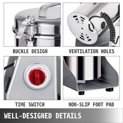 750g &amp; 1000g Electric Herb Grain Mill Grinder - High-Power Grinding for Herbs, Grains, and Spices with Efficient Performance