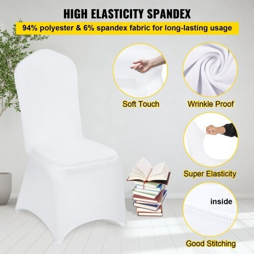 50-Piece Dining Chair Cover Set – Stretchable and Elegant Slipcovers for Weddings, Banquets, and Events