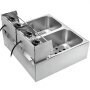 Commercial 20L Stainless Steel Deep Fryer, High-Capacity Electric Fryer for Restaurants and Food Service