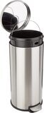 30L Basics Round Pedal Bin Cylindrical Stainless Steel 30L