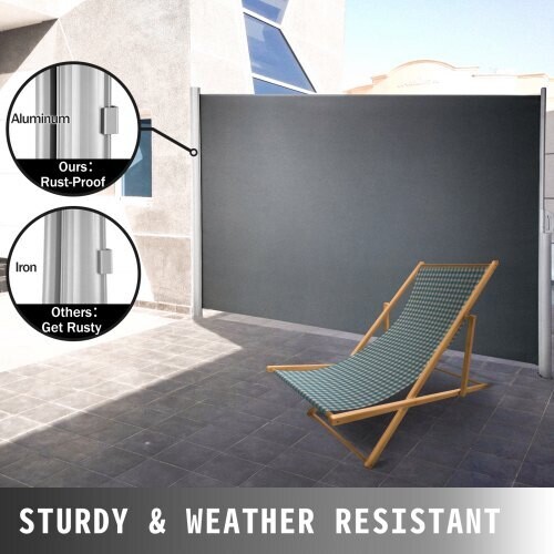 Outdoor Retractable Patio Privacy Screen