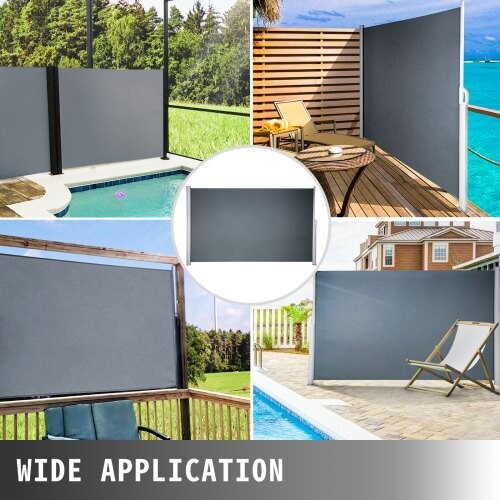 Outdoor Retractable Patio Privacy Screen