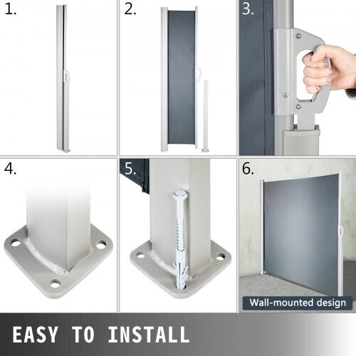 Outdoor Retractable Patio Privacy Screen