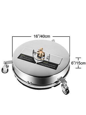 Stainless Steel Pressure Washer Flat Surface Cleaner
