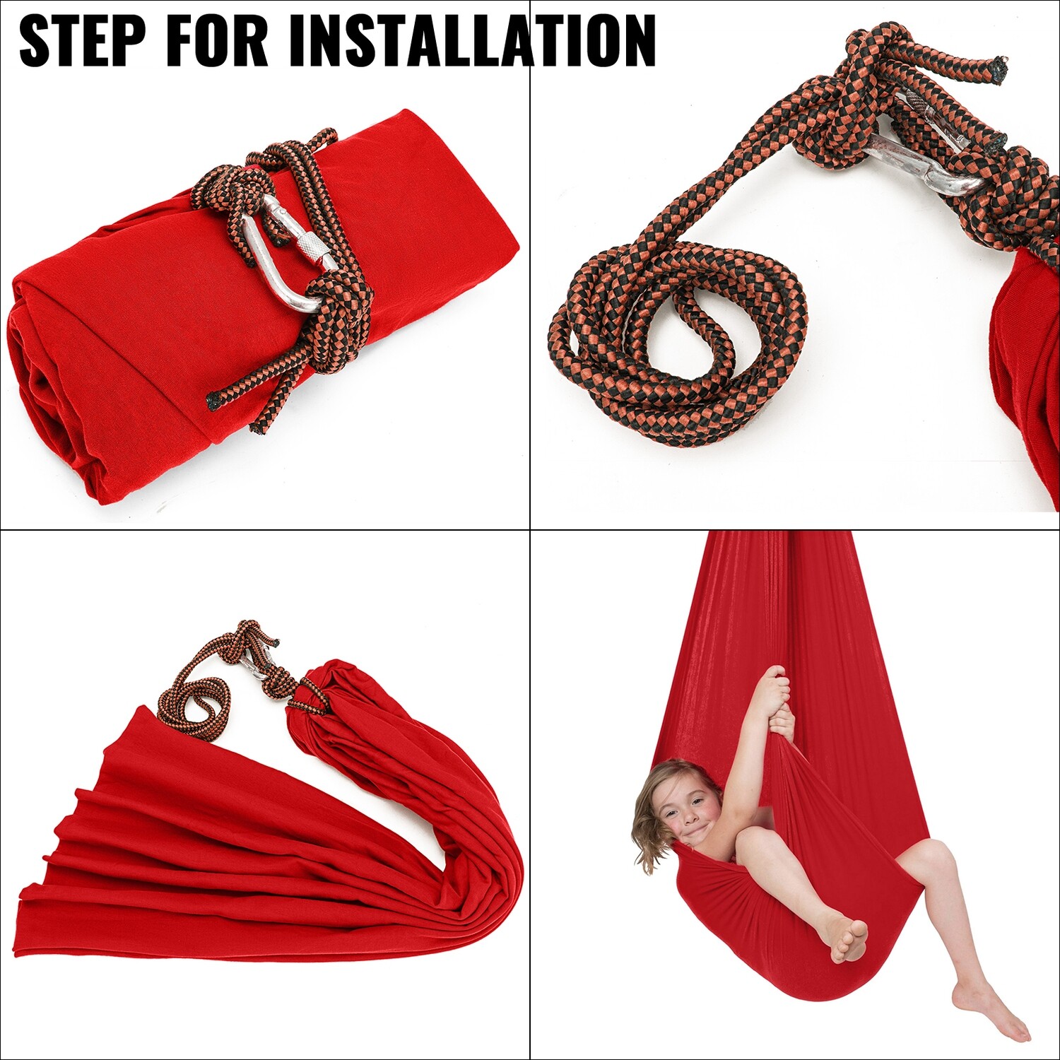 Hanging Therapy Swing Chair for Kids and Adults, Relaxation and Sensory Support for Indoor and Outdoor Use