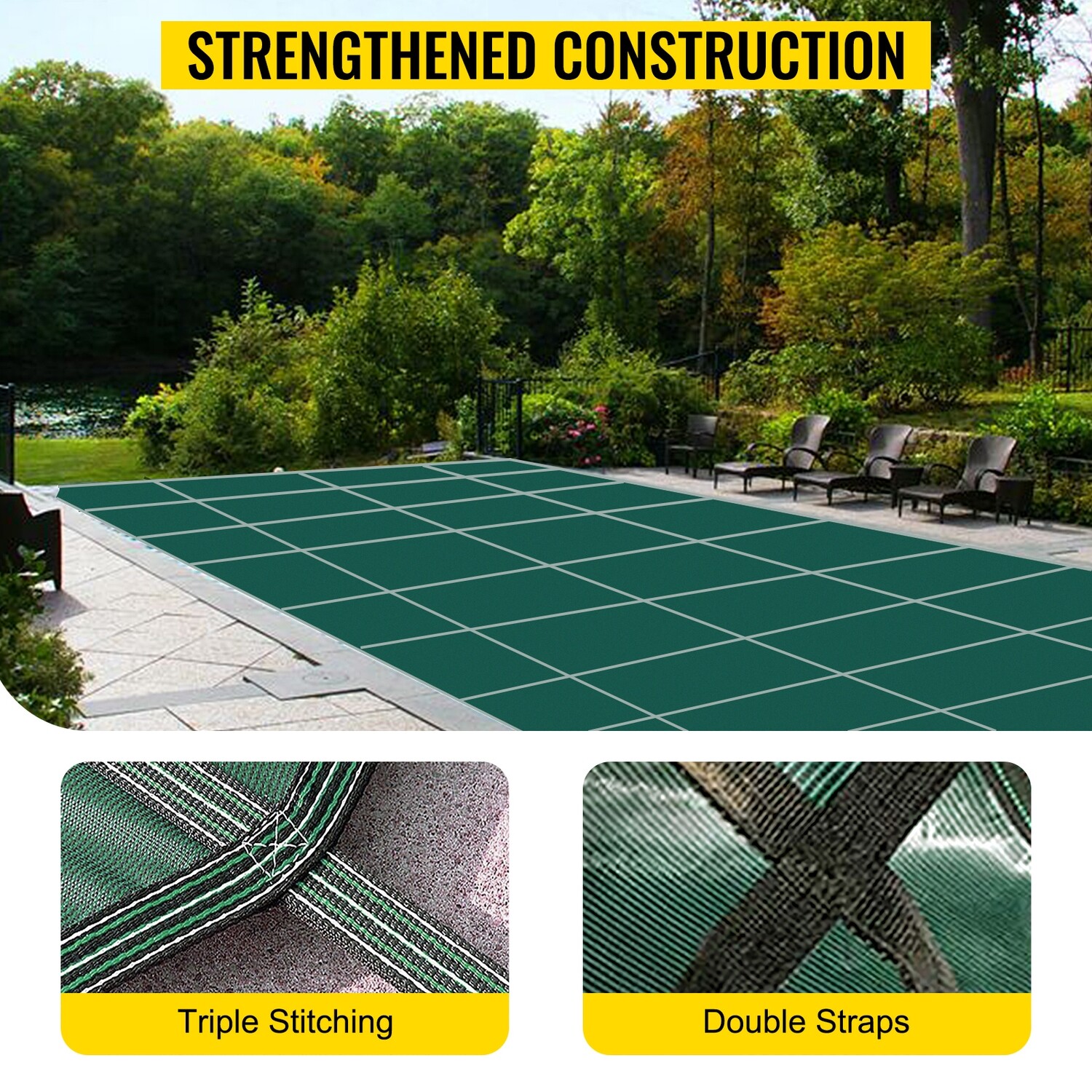 Safety Rectangular Swimming Pool Cover