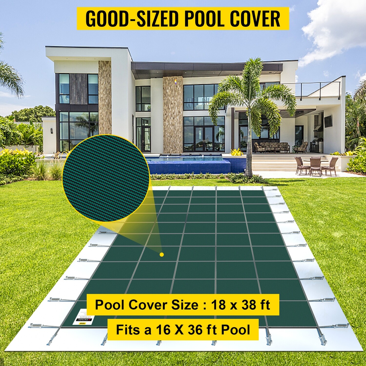 Safety Rectangular Swimming Pool Cover